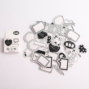 40 Pcs/Pack Kawaii Flowers Pattern Decoracion Diary Christmas Stickers Scrapbooking Stationery Sticker Student Supplies