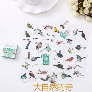 40 PCS/box Mini Cartoon Paper Sticker Decoration Decal DIY Album Scrapbooking Seal Sticker Kawaii Stationery Gift Material Escol