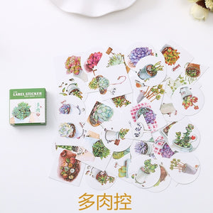 40 PCS/box Mini Cartoon Paper Sticker Decoration Decal DIY Album Scrapbooking Seal Sticker Kawaii Stationery Gift Material Escol