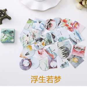 40 PCS/box Mini Cartoon Paper Sticker Decoration Decal DIY Album Scrapbooking Seal Sticker Kawaii Stationery Gift Material Escol