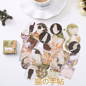 40 PCS/box Mini Cartoon Paper Sticker Decoration Decal DIY Album Scrapbooking Seal Sticker Kawaii Stationery Gift Material Escol