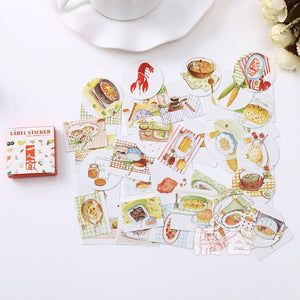 40 PCS/box Mini Cartoon Paper Sticker Decoration Decal DIY Album Scrapbooking Seal Sticker Kawaii Stationery Gift Material Escol