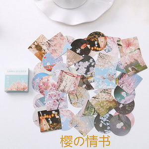 40 PCS/box Mini Cartoon Paper Sticker Decoration Decal DIY Album Scrapbooking Seal Sticker Kawaii Stationery Gift Material Escol