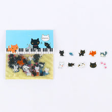 Load image into Gallery viewer, 80 pcs/bag Japanese Stationery Stickers Cute Cat Sticky Paper Kawaii PVC Diary Bear sticker For Decoration Diary Scrapbooking